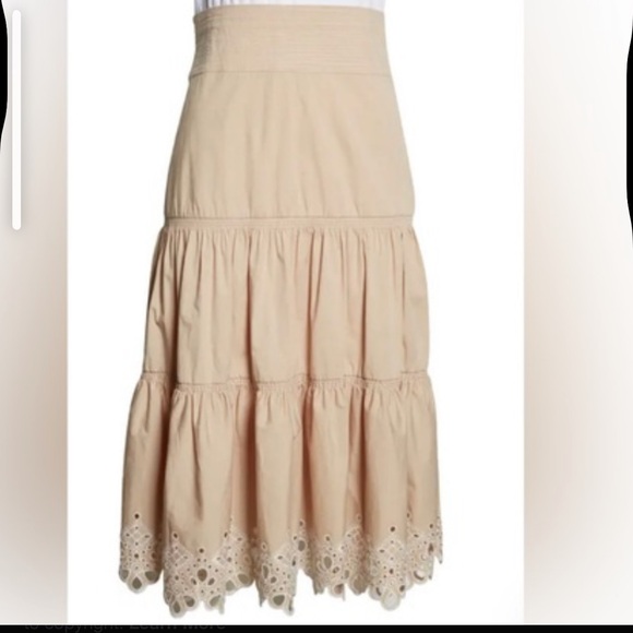 Veronica Beard Amaia Midi Eyelet Dress - Picture 10 of 14